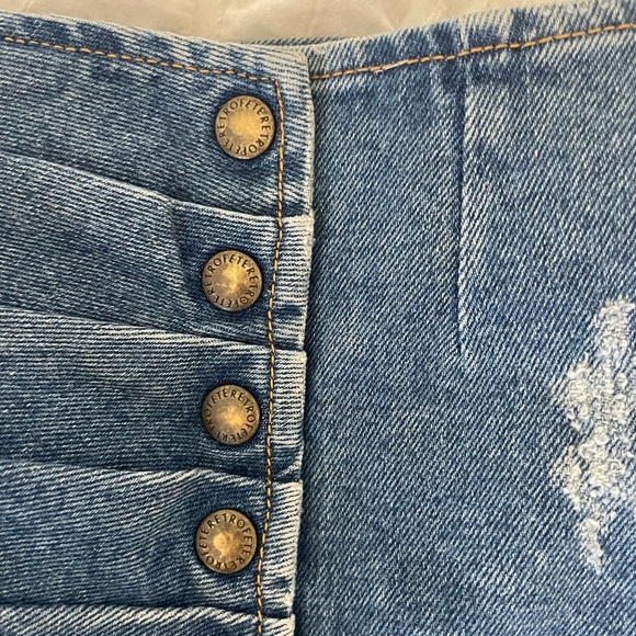 Retrofete Blue denim Mini Skirt - Picture 8 of 12